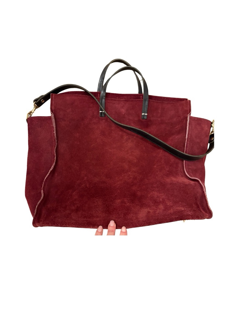 Clare V Simple Tote in Oxblood - Picture 2 of 7